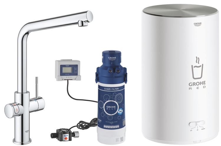 GROHE RED DUO drezová elektronická batéria, s ohrevom, veľkosť M, GROHE ChildLock, napájanie zo siete, chróm 30327001 Obrázek - Hlavní obrázek