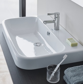 DURAVIT HAPPY D.2 umývadlo 80 cm, s otvorom pre batériu a prepadom 2318800000 Obrázek - fotka