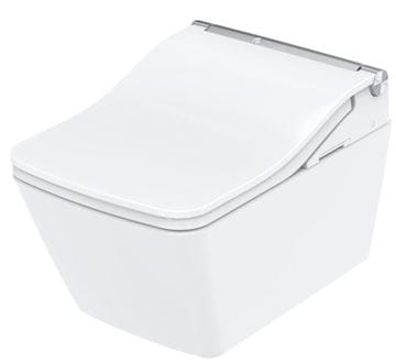 CONCEPT 300 WASHLET závesné WC s bidetovým sedadlom, Rimless, hranaté
