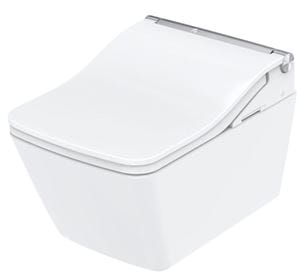 CONCEPT 300 WASHLET závesné WC s bidetovým sedadlom, Rimless, hranaté