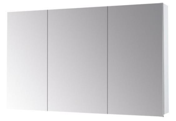 DŘEVOJAS PREMIUM GA3E 120 zrkadlová skrinka 120x73,9x13,8 cm, s el. zásuvkou, lamino, lesklá biela 49235 Obrázek - Hlavní obrázek