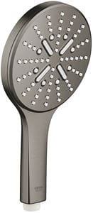 GROHE RAINSHOWER SMARTACTIVE 130 ručná sprcha pr. 130 mm, 3 prúdy, Water Saving, brúsený hard graphite