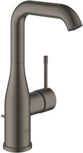 GROHE ESSENCE NEW umývadlová stojanková batéria, s odtokovou súpravou, Water Saving, brúsený hard graphite