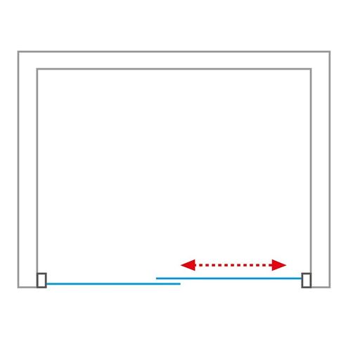 ROTH EXCLUSIVE LINE ECD2L/1300 sprchové dvere 130x205 cm, posuvné, ľavé, brillant/sklo transparent 564-130000L-00-02 Obrázek - fotka
