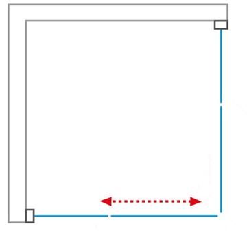 ROTH EXCLUSIVE LINE ECS2L/1100 sprchové dvere 110x205 cm, posuvné, ľavé, brillant/sklo transparent 560-110000L-00-02 Obrázek - fotka