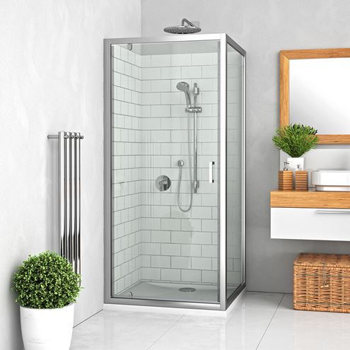 ROTH LEGA LINE LLB 900 bočná stena 90x190 cm, brillant/číre sklo 553-9000000-00-02 Obrázek - fotka