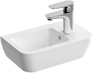 VITRA INTEGRA umývadlo 37 cm, s otvorom pre batériu vpravo a prepadom, VitrAhygiene