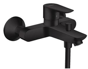 HANSGROHE TALIS E vaňová nástenná batéria, s prepínačom, matná čierna