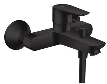 HANSGROHE TALIS E vaňová nástenná batéria, s prepínačom, matná čierna