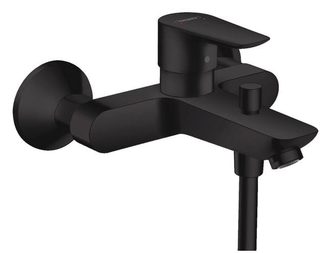 HANSGROHE TALIS E vaňová nástenná batéria, s prepínačom, matná čierna 71740670 Obrázek - Hlavní obrázek