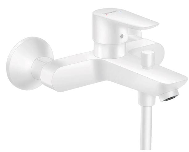 HANSGROHE TALIS E vaňová nástenná batéria, s prepínačom, matná biela 71740700 Obrázek - Hlavní obrázek