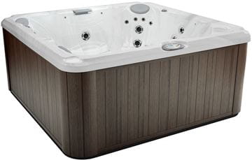 JACUZZI J-235 vírivka 213,5x213,5 cm, pre 6 osôb, 35 trysiek, s termokrytom, s osvetlením, platinum/silverwood