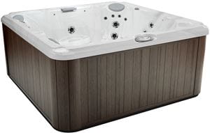 JACUZZI J-235 vírivka 213,5x213,5 cm, pre 6 osôb, 35 trysiek, s termokrytom, s osvetlením, platinum/silverwood