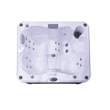 JACUZZI J-215 vírivka 193x168 cm, pre 2-3 osoby, 19 trysiek, s termokrytom, platinum/silverwood J215+903003480 Obrázek - fotka