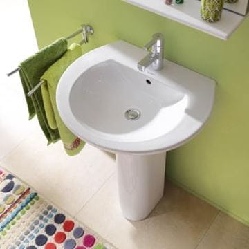 DURAVIT DARLING NEW umývadlo 55 cm, s otvorom pre batériu a prepadom 2621550000 Obrázek - fotka
