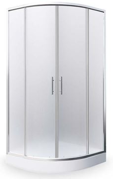 ROTH PROJEKT HOUSTON NEO/900 sprchový kút 90x90 cm, R550, posuvné dvere, brillant/sklo matt glass