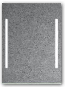 AMIRRO LUMINA WHITE zrkadlo 60x80 cm, s osvetlením