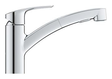 GROHE EUROSMART drezová batéria, s vyťahovacou sprškou, chróm 30305001 Obrázek - fotka