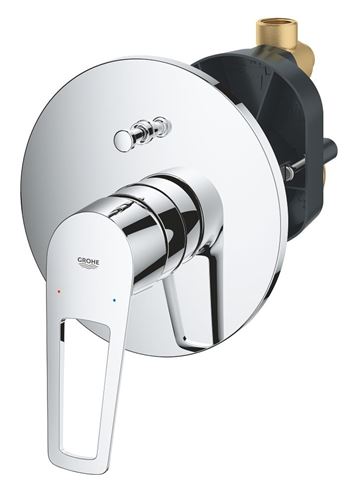 GROHE BAULOOP vaňová podomietková batéria, s prepínačom, s telesom, chróm 29081001 Obrázek - fotka