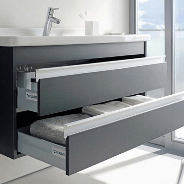 DURAVIT KETHO skrinka pod umývadlo 80x45,5x48 cm, 2 zásuvky, Graphit matt KT664404949 Obrázek - fotka