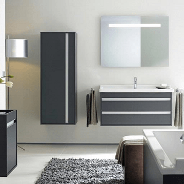 DURAVIT KETHO skrinka pod umývadlo 80x45,5x48 cm, 2 zásuvky, Graphit matt KT664404949 Obrázek - fotka
