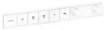 HANSGROHE RAINSELECT podomietková termostatická batéria, pre 5 spotrebičov, s držiakom hadice, matná biela