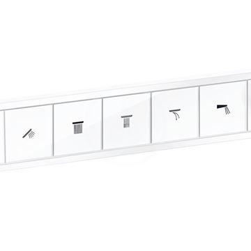 HANSGROHE RAINSELECT podomietková termostatická batéria, pre 5 spotrebičov, s držiakom hadice, matná biela 15384700 Obrázek - fotka