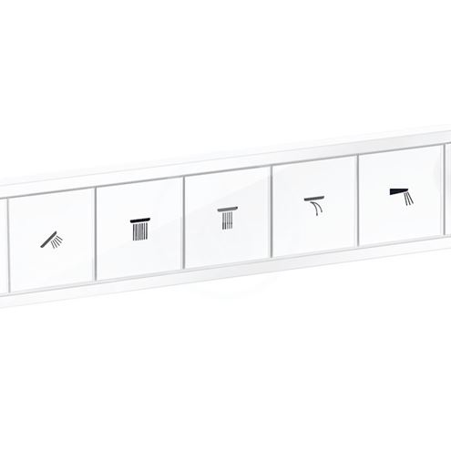HANSGROHE RAINSELECT podomietková termostatická batéria, pre 5 spotrebičov, s držiakom hadice, matná biela 15384700 Obrázek - fotka