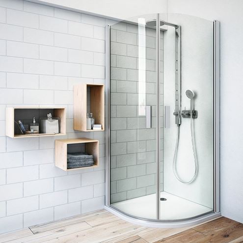 ROTH TOWER LINE TR1/900 sprchový kút 90x90 cm, R550, krídlové dvere, brillant/sklo transparent 722-9000000-00-02 Obrázek - fotka