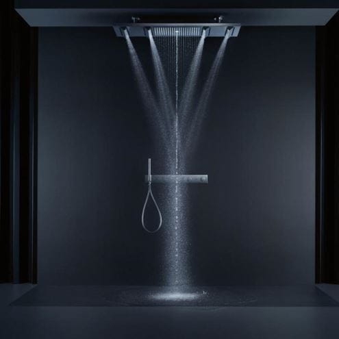 AXOR SHOWERSOLUTIONS podomietková termostatická batéria, pre 5 spotrebičov, s držiakom hadice, chróm 18358000 Obrázek - fotka
