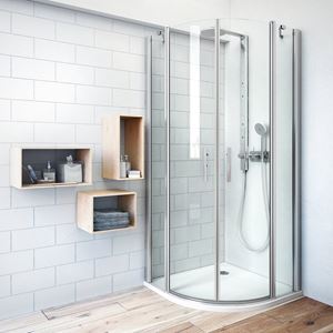 ROTH TOWER LINE TR2 LIGHT sprchový kút 90x90 cm, R550, krídlové dvere, brillant / sklo transparent