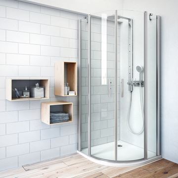 ROTH TOWER LINE TR2/800 sprchový kút 80x80 cm, R550, krídlové dvere, brillant/sklo transparent 723-8000000-00-02 Obrázek - fotka