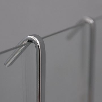 ROTH SHELF UNI drôtená polica 250 mm, dvojposchodová, na sprchovací kút, chróm 8000279 Obrázek - fotka