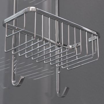 ROTH SHELF UNI drôtená polica 250 mm, dvojposchodová, na sprchovací kút, chróm 8000279 Obrázek - fotka