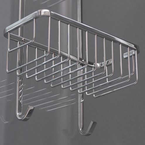 ROTH SHELF UNI drôtená polica 250 mm, dvojposchodová, na sprchovací kút, chróm 8000279 Obrázek - fotka