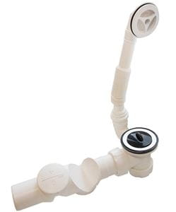 ROTH VIKI LUX vaničkový sifón pr. 52 mm, s prepadom, čierna
