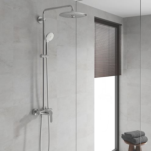 GROHE EUPHORIA SYSTEM 260 sprchový set s batériou, horná sprcha, ručná sprcha s 3 prúdmi, tyč, hadica, chróm 27473002 Obrázek - fotka