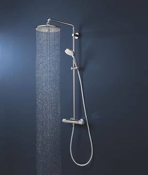 GROHE EUPHORIA SYSTEM 260 sprchový set s termostatickou batériou, horná sprcha, ručná sprcha s 3 prúdmi, tyč, hadica, chróm 27296003 Obrázek - fotka