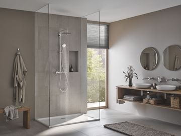 GROHE EUPHORIA SYSTEM 260 sprchový set s termostatickou batériou, horná sprcha, ručná sprcha s 3 prúdmi, tyč, hadica, chróm 27296003 Obrázek - fotka