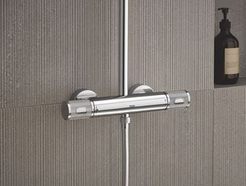 GROHE EUPHORIA SYSTEM 260 sprchový set s termostatickou batériou, horná sprcha, ručná sprcha s 3 prúdmi, tyč, hadica, chróm 27296003 Obrázek - fotka