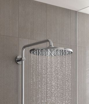 GROHE EUPHORIA SYSTEM 310 sprchový set s termostatickou batériou, horná sprcha, ručná sprcha s 3 prúdmi, tyč, hadica, chróm 26075001 Obrázek - fotka