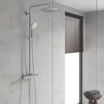 GROHE EUPHORIA SYSTEM 260 sprchový set s termostatickou batériou, horná sprcha, ručná sprcha s 3 prúdmi, tyč, hadica, chróm 27615002 Obrázek - fotka