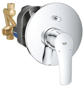 GROHE EUROSMART vaňová podomietková batéria, s prepínačom, s telesom, chróm