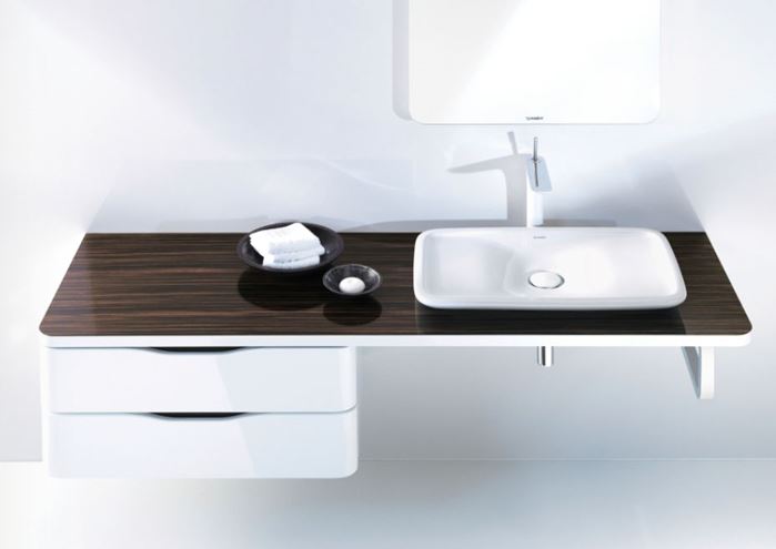 DURAVIT PURAVIDA umývadlo na dosku 69,5 cm, bez prepadu, WonderGliss 03707000001 Obrázek - fotka