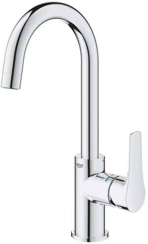 GROHE EUROSMART umývadlová stojanková batéria, s odtokovou súpravou, chróm 23537003 Obrázek - fotka