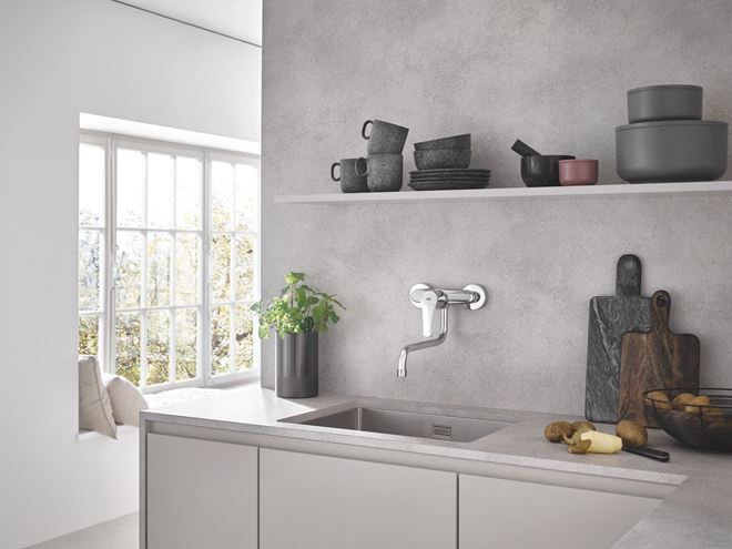 GROHE EUROSMART drezová nástenná batéria, chróm 32224003 Obrázek - fotka