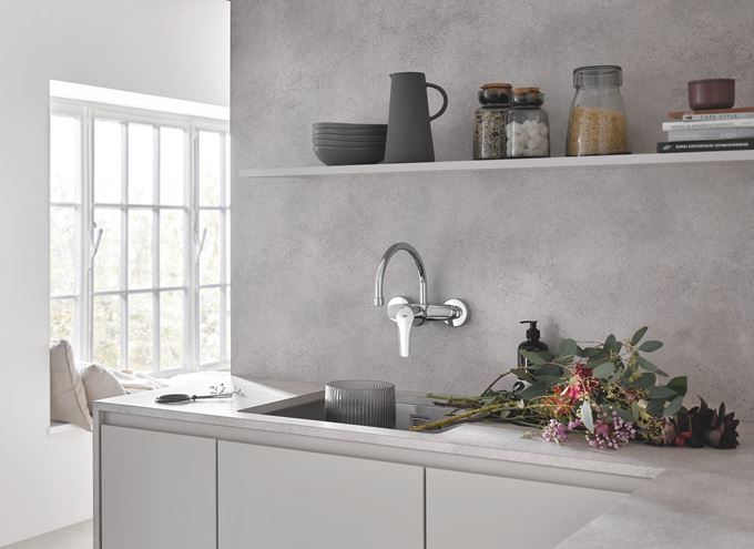GROHE EUROSMART drezová nástenná batéria, chróm 32482003 Obrázek - fotka