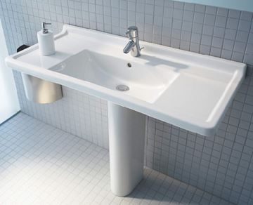 DURAVIT STARCK 3 umývadlo 85 cm, s otvorom pre batériu a prepadom 0304800000 Obrázek - fotka
