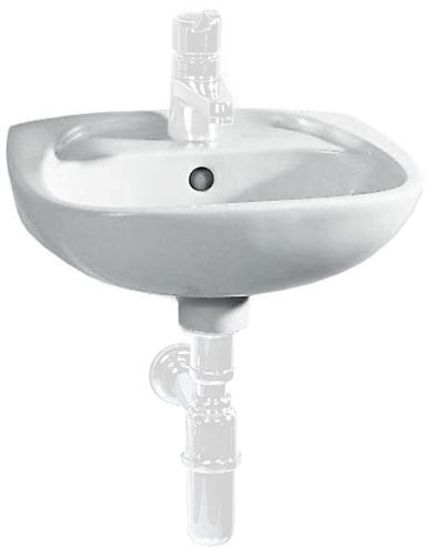 EASY umývadielko 45 cm, s otvorom pre batériu a prepadom H8156120001045 Obrázek - Hlavní obrázek