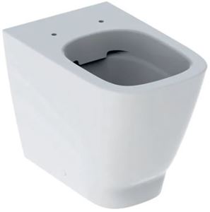 GEBERIT SMYLE SQUARE stacionárne WC, Rimfree splachovanie, zadný a spodný odpad